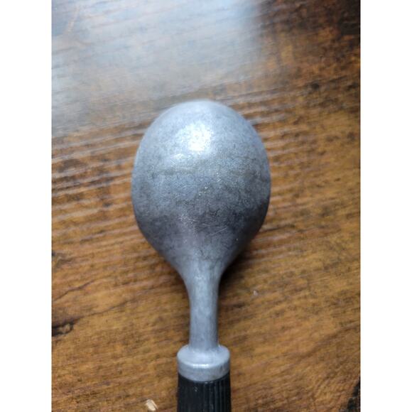 Vintage Aluminum Metal Ice Cream Scoop w/Black Plastic Handle - Picture 5 of 7